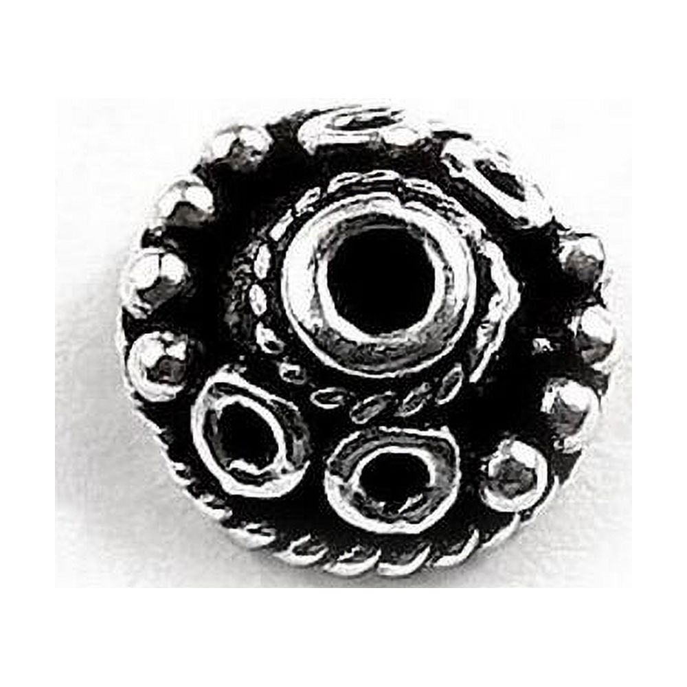 CSF-281-9MM Silver Overlay Bead Cap