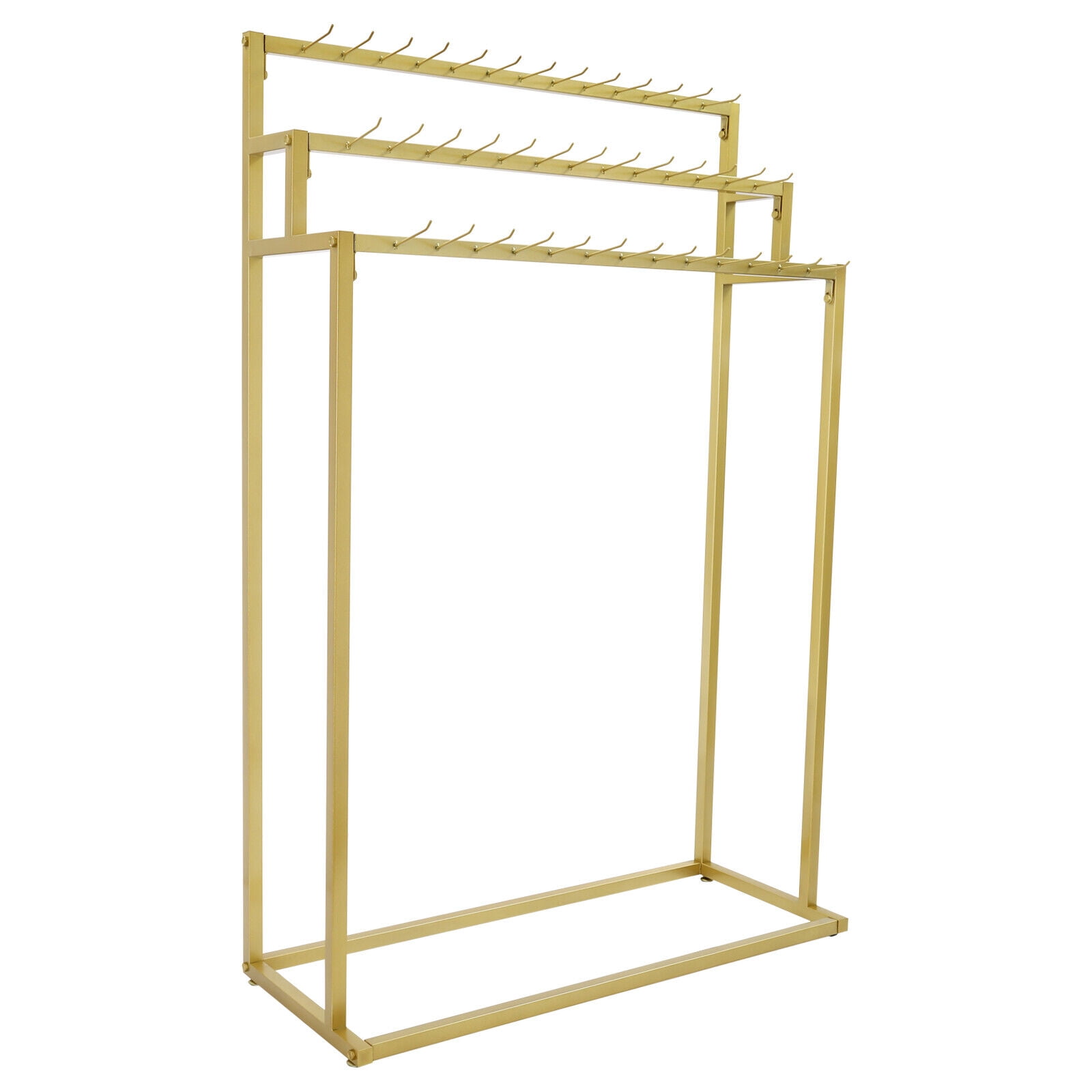 3-Tier Belt Hanger, Floor Mounted Belt Hanger, Metal Belt Organizer with 39 Hook