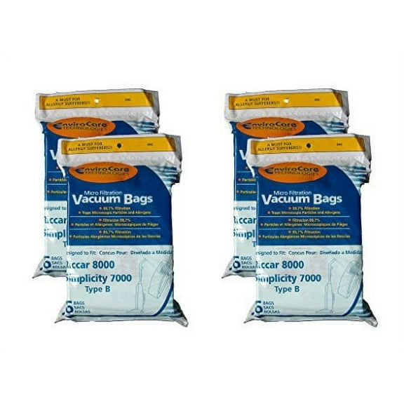 EnviroCare 24 Riccar Simplicity Type B Microfiltration Vacuum Cleaner Bags