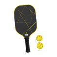 thumbnail image 1 of Pickleball 1 Paddle With 2 Pickle Balls For Practice Beginners Indoor, Yellow - Sporting Goods, Anti Slip Handle, Ensuring Optimal Holding Performance, 1 of 5