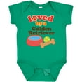 thumbnail image 3 of Inktastic Golden Retriever Loved by a Boys or Girls Baby Bodysuit, 3 of 5