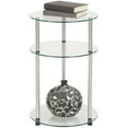 thumbnail image 2 of Convenience Concepts Designs2Go No Tools 3 Tier Round Table, Multiple Finishes, 2 of 5