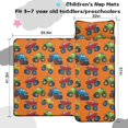 thumbnail image 5 of Monster Cartoon Truck Orange Pattern Teens Toddler Nap Mat with Pillow, Sleeping Mat Bag for Preschool Daycare 51"x22", 5 of 6