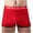 Red, variant on Mens Underwear Men's Boxer Three Points Shorts Mesh Sexy Breathable Panties