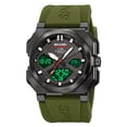 thumbnail image 6 of Mens Digital Sports Watch Waterproof, Luminous Display Outdoor Tactical Watch with Alarm Stopwatch and Durable Design, Military Style Wristwatch for Hiking Running Swimming, 6 of 6