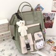 thumbnail image 3 of Women Candy Colors Backpacks Fancy High School Bags For Teenage Girl Large Capacity Cute Travel Rucksack, 3 of 5