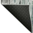 thumbnail image 5 of Addison Rugs Mayfield Premium Machine Washable Transitional Stripes Teal Round Rug, 8' X 8' Machine Washable Transitional Stripes Teal Oversized Sherpa Throw Blanket, 5 of 6