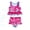 Red Mermaid, variant on Emy Dola Baby Infant 2-Piece Swimsuit Toddler Girl's Ruffle Bathing Suit Kids Summer Beach Tankini Swimwear Sets 1-6 Years