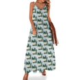 thumbnail image 1 of Vestido largo sin mangas estilo vintage para mujer, para cumpleaños, para mujer, para camioneta, autocaravana, autocaravana, color verde bosque, 1 of 7