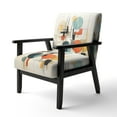 thumbnail image 3 of Designart « Colorful Mid Century Geometry Collage II » Fauteuil d'Appoint Rembourré à Collages Abstraits Multicolores - Fauteuil Moderne pour Salon, 3 of 7