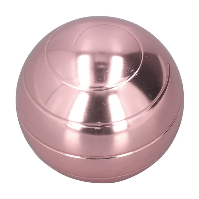 Decompression Rotating Ball, Alloy Spiral Grooves 1.77in Diameter Sturdy Beautiful Images Decompression Gyroscope Ball Relax Mood For Home Rose Gold