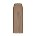 thumbnail image 6 of Juorvia Yoga Dress Pants Women Elastic Waist Pull on Casual Stretchy Ankle Length Straight Slacks with Pockets, 6 of 7