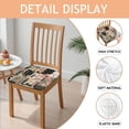 thumbnail image 2 of Pioneer Flower Seat Covers for Dining Room Chairs Set Of 4,Stretch Printed Washable Chair Seat Cover with Elastic Ties and Button,Removable Waterproof Couch Cushion Covers, 2 of 6