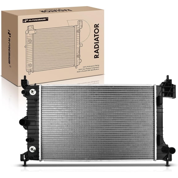 A-Premium Engine Coolant Radiator with Transmission Oil Cooler Compatible with Chevrolet Chevy Sonic 2012 2013 2014 2015 2016 2017 2018, L4 1.8L, Automatic Trans, Replace# 13247 95316047