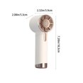 thumbnail image 3 of Portable High-Speed Handheld Mini Fan with Digital Display, Beige, 3 of 9