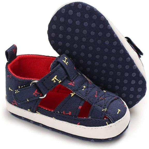Isbasic Infant Baby Boys Girls Summer Beach Sandals Breathable Athletic Anti-slip Soft Sole Newborn First Walker Crib Shoes