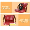 thumbnail image 3 of BestOffice Modern Bar Stool Set Of 2 Beech Barstools Height Adjustable Counter Stools PU Leather For Home Kitchen Dining Room Stools,Red, 3 of 7