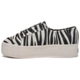 thumbnail image 3 of Superga Velvet Animal Print Lace Up Classic Low-top Platform Sneaker ZEBRA (ZEBRA, 11), 3 of 5