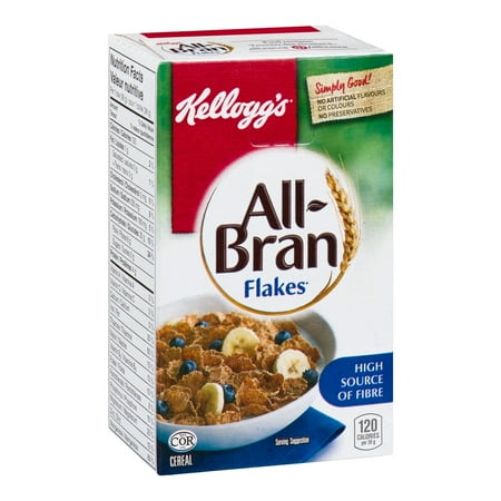 Kellogg's All Bran Flake Cereal, Portion | 36G/Unit, 70 Units/Case ...