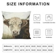 thumbnail image 5 of Orinice Cow Graphic Decorative Throw Pillow Cover for Home Couch Living Room Bed Sofa 20x20in, 5 of 5