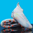 thumbnail image 2 of Zapatos de fútbol para hombre, botas de fútbol, tacos deportivos de entrenamiento de hierba, tacos largos hasta el tobillo para estudiantes de interior, tacos TF, 2 of 5