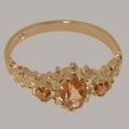 thumbnail image 6 of LBG British Made 10k Rose Gold Natural Citrine Womens Statement Ring - 33 size options - Size 6.75, 6 of 9