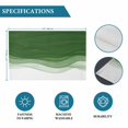 thumbnail image 6 of Ombre Waves Placemats Set of 8, Abstract Art Gradient Sage Green Modern Placemats for Dining Table, Place Mats for Kitchen Tabletop, Waterproof Wipeable Dining Table Mats Set, 6 of 9