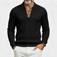 thumbnail image 2 of StSilkitty Mens Long Sleeve Sweatshirts Textured Crew Neck Button Sweatshirt Lightweight Fashion Pullover Shirts, 2 of 5