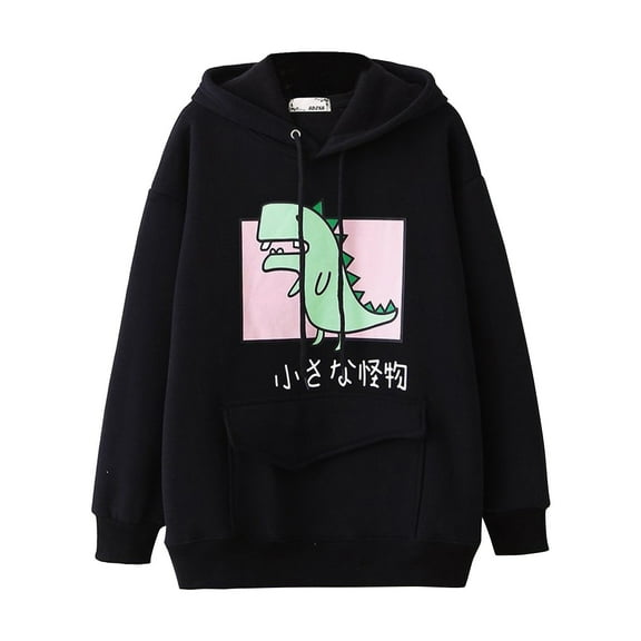 AOOCHASLIY Hoodies for Women Casual Animal Cute Emo Dinosaur Shirt Hoodie Pocket Hoody Jumper Tops