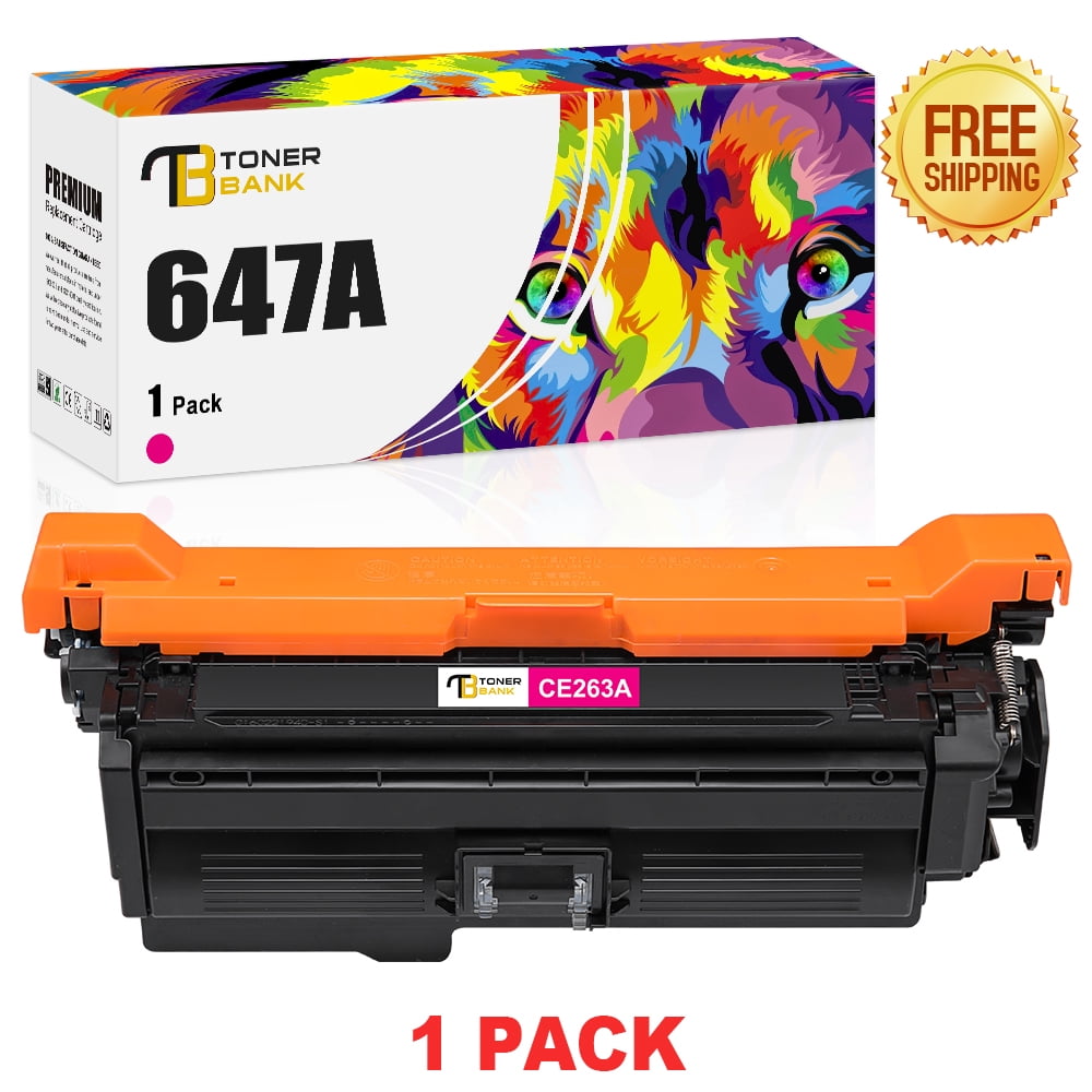 Bank 1-Pack Compatible Toner for HP CE260A 647A LaserJet CP4520 CP4525N CP4525DN (Magenta) - Walmart.com