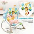 thumbnail image 5 of Rocker Silla Vibradora Mecedora De Bebe Musical Con Juegos Gris /Azul Leon, 5 of 5