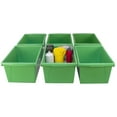 thumbnail image 4 of Storex 5.5 Gallon (21L) Classroom Storage Bin, Green, 6-Pack, 4 of 9