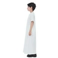 thumbnail image 6 of Big Boys Tops Casual Long Tunic Clothing White Size 9-10T, 6 of 9