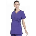thumbnail image 3 of Cherokee Workwear Professionals Maternity Women's Scrubs Top Mock Wrap WW685, 3 of 5