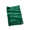thumbnail image 2 of Women Winter Warm Scarf Elegant Contrast Color Tasseled Shawl Wrap Long Stoles Oversized Soft Scarves Fall Gifts, 2 of 3