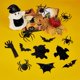 thumbnail image 3 of 87 piezas 3 estilos Halloween 3D arañas murciélagos fantasmas pegatinas PVC negro pared pegatinas decorativas con esponja adhesiva de doble cara impermeable Halloween fiesta suministros calcomanías, 3 of 6