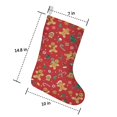 thumbnail image 2 of Christmas Stockings,Red Christmas Gingerbread Man Pattern Stockings Christmas,14.8'' Xmas Stockings,Christmas Party Favors,Christmas Party Decorations,Christmas Stockings Personalized, 2 of 5