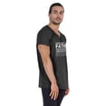 thumbnail image 2 of Inkmeso V-Neck Graphic Tshirt "Every Great Father Teaches His Children The Ways Of The Force" For Parenting Tee Shirt, 2 of 7