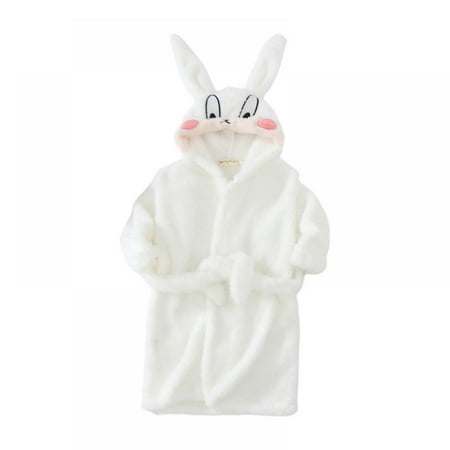 

Baby Robe Cartoon Hoodies Rabbit Cloak Girl Boys Sleepwear Bath Towels Flannel Robe Children bathrobe Children s Clothing
