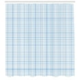 thumbnail image 3 of Ambesonne Seafoam Shower Curtain, Traditional Plaid Motif, 69"Wx70"L, Pale Blue White, 3 of 3