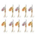 Spinner Baits 10pcs Spinnerbait Smooth Spoons Rigs Hard Metal