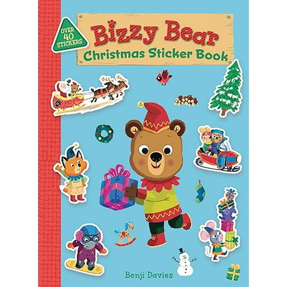 Bizzy Bear: Livre d'Autocollants de Noël