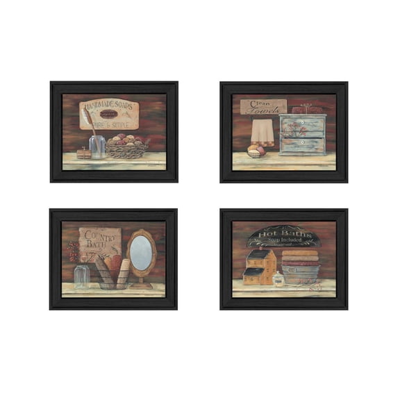 TrendyDecor4U Bathroom I Collection By Pam Britton Printed Wall Art V101-405