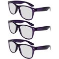 thumbnail image 2 of 3 Pairs Womens Reading Glasses Oversized Big Frame - Dark Purple +1.00, 2 of 2
