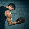 thumbnail image 2 of Yaheetech 33lb Adjustable Dumbbell Weight Set For Home Gym, Black, 2 of 7