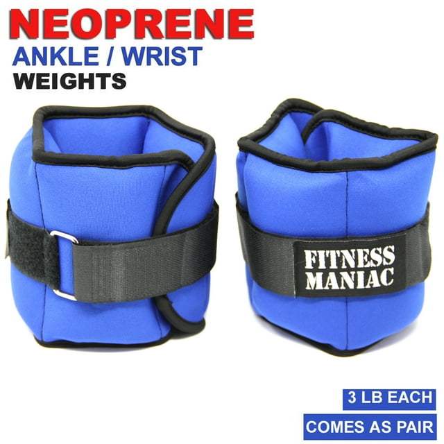 FITNESS MANIAC Adjustable Strap Ankle Wrist Weights Fitness Training