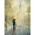 thumbnail image 2 of Manning, Ruane 25x32 Gold Ornate Wood Framed with Double Matting Museum Art Print Titled - City Romance I, 2 of 4
