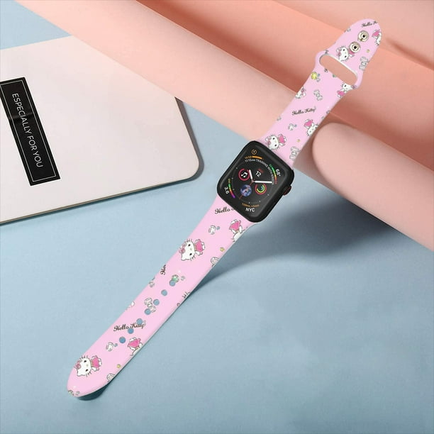 Hello kitty Silicone strap compatible with Apple Watch strap for