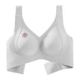 thumbnail image 4 of Guluxicc 2 Pack Bras for Women Seamless Wireless Push Up Bra No Underwire Comfort Everyday Bras, White, 5XL, 4 of 6