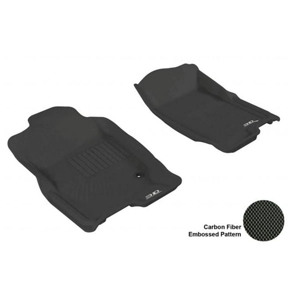 3D MAXpider  FORD EXPLORER 2006-2010 KAGU BLACK R1 Floor Mat - Black